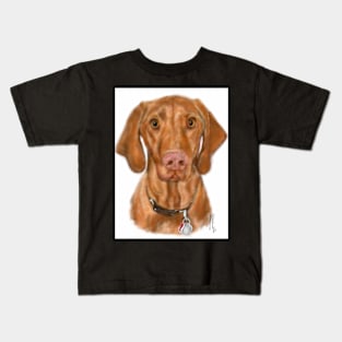 Young Handsome Vizsla Puppy Digital Art Kids T-Shirt